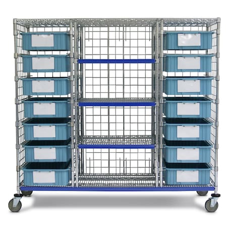 Technibilt Shelving Systems Bin Storage Cart, 14 bins, 24x72x69 ORVTU